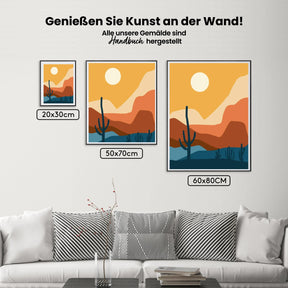 Malen nach Zahlen – Abstrakte Landschaft – 7