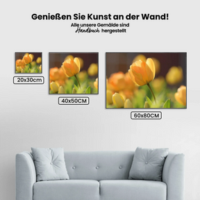 Malen nach Zahlen – Abstrakte Tulpe