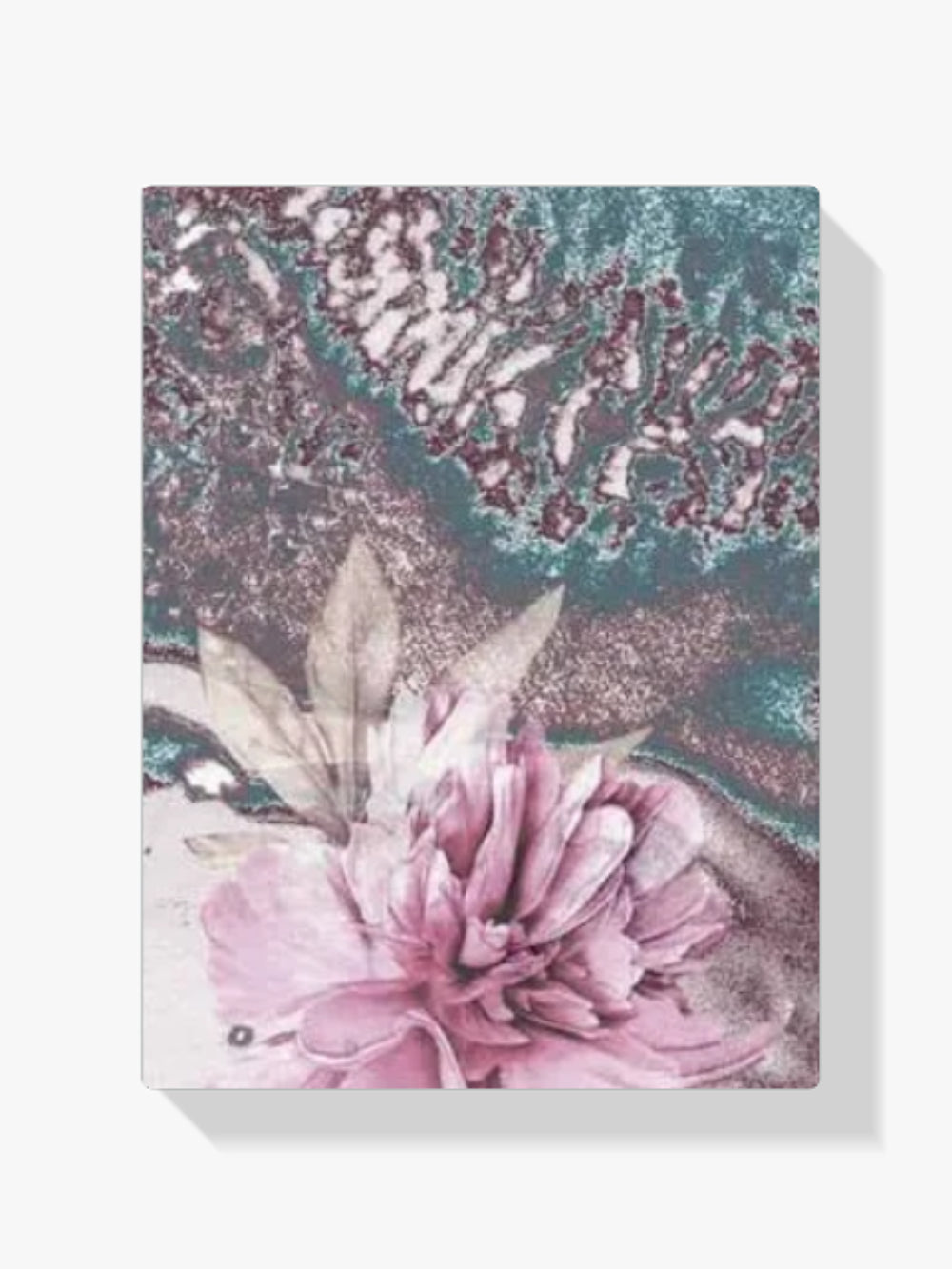 Malen nach Zahlen – Abstrakte rosa Blume