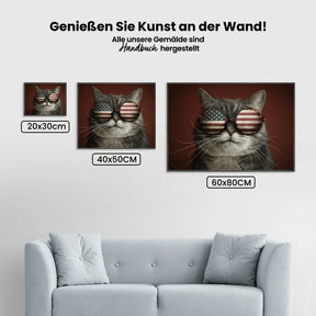 Malen nach Zahlen – Amerikanische Katze