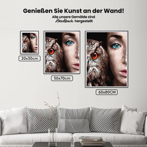 Malen nach Zahlen – Auge in Auge