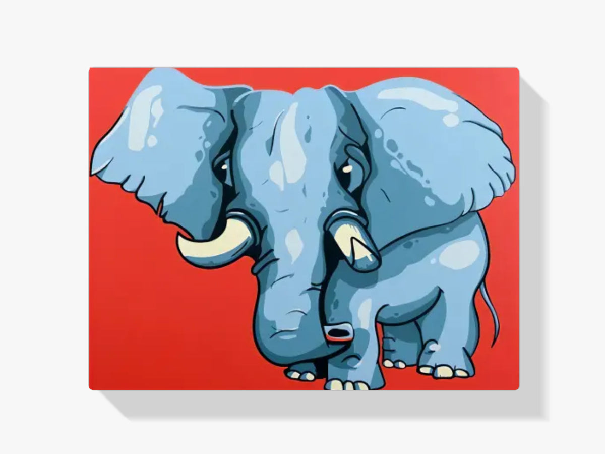Malen nach Zahlen – Baby-Elefant