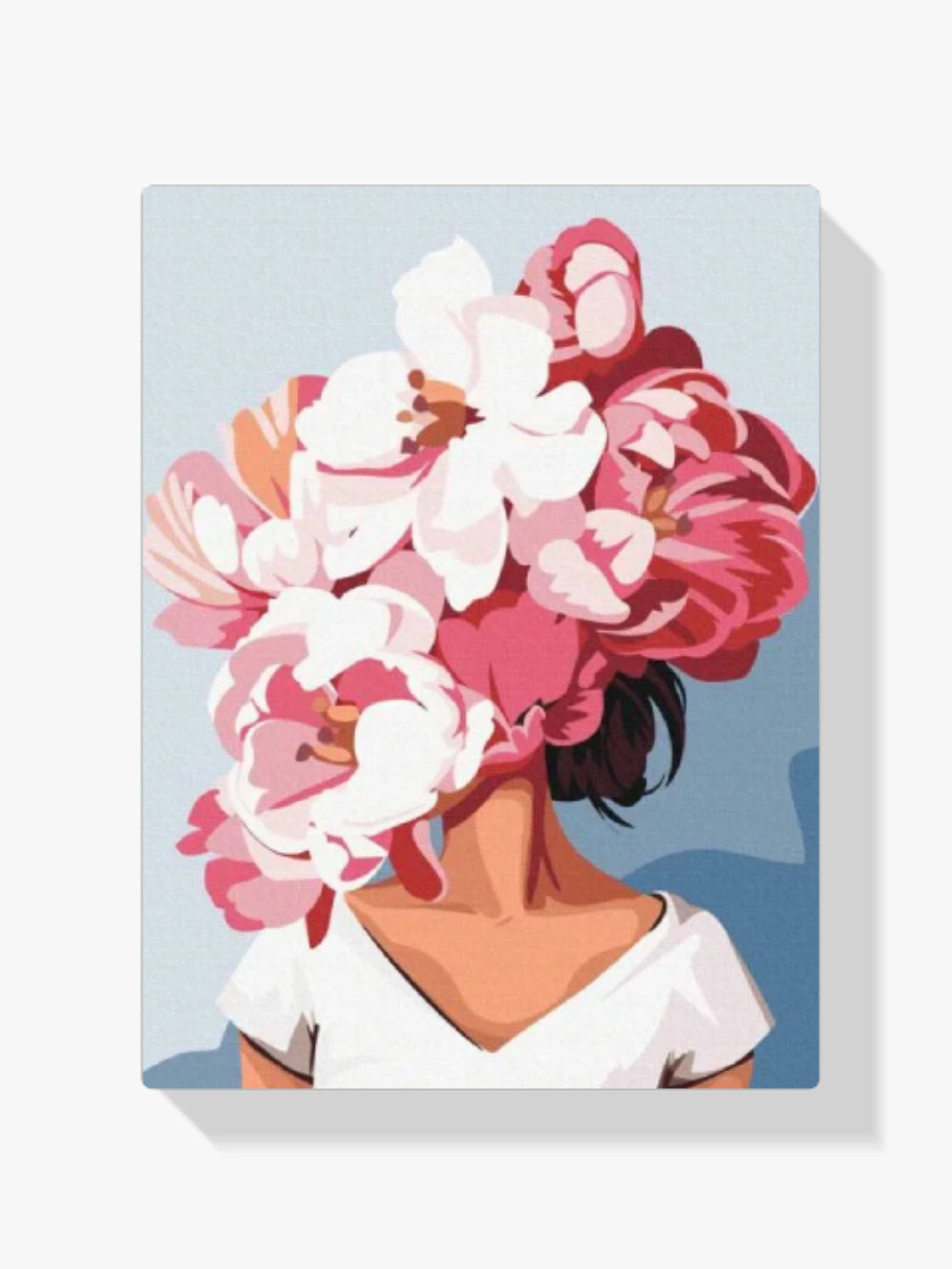 Malen nach Zahlen – Blume Haar Rosa