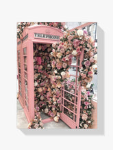 Malen nach Zahlen – Blumen Telefonzelle
