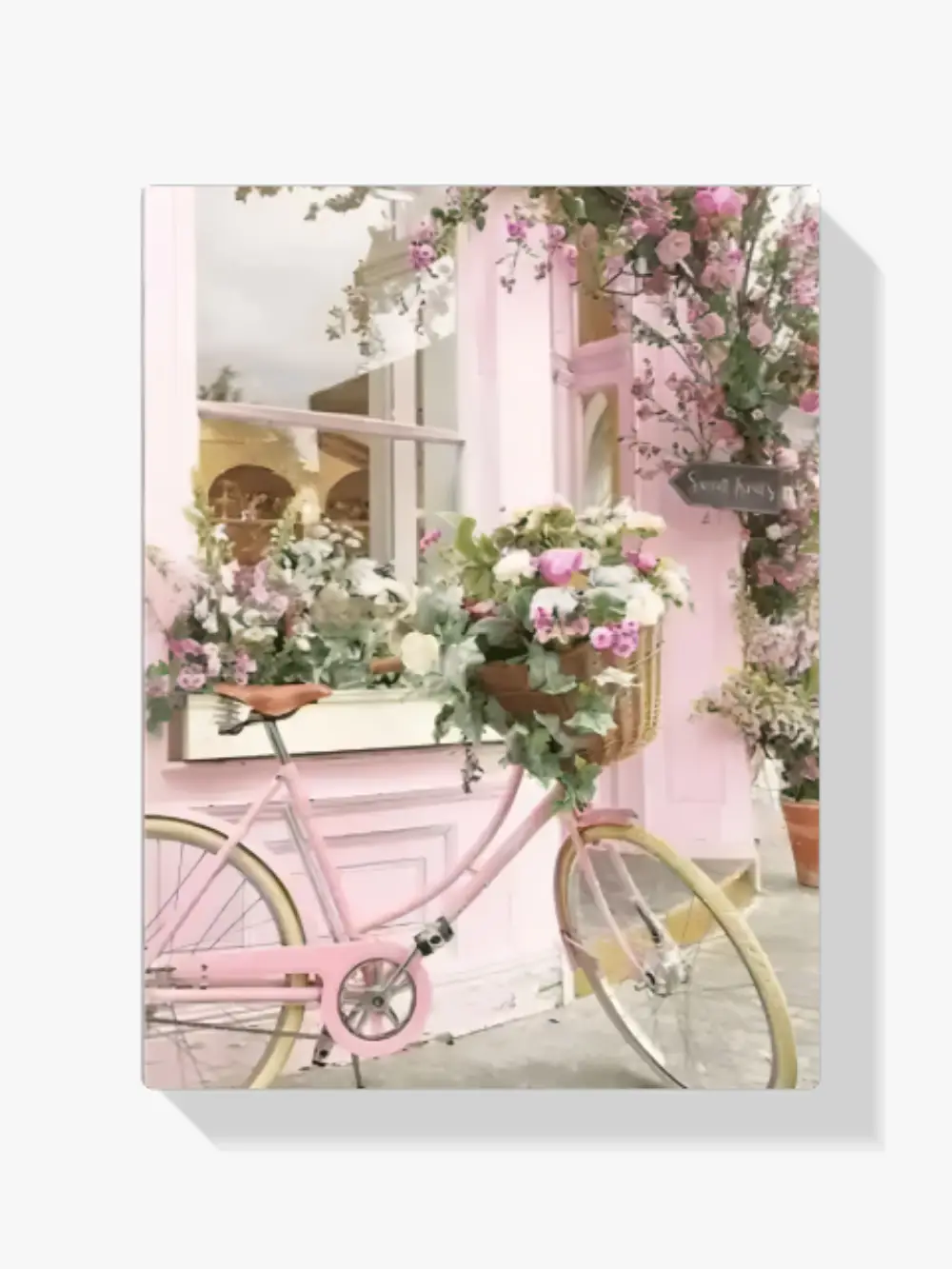 Malen nach Zahlen – Blumen auf dem Fahrrad