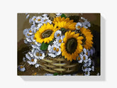 Malen nach Zahlen – Blumen im Korb