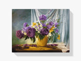 Malen nach Zahlen – Blumen in goldener Vase