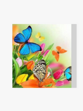 Malen nach Zahlen – Blumen und Schmetterlinge