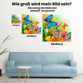 Malen nach Zahlen – Blumen und Schmetterlinge