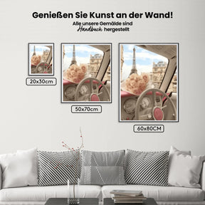 Malen nach Zahlen – Blumenstrauß mit Auto (empfohlen)