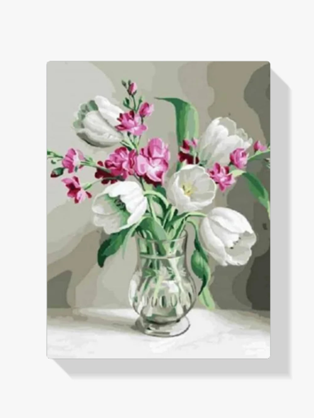 Malen nach Zahlen – Bunte Blumen in Vase