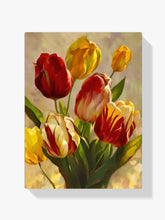 Malen nach Zahlen – Bunte Tulpen