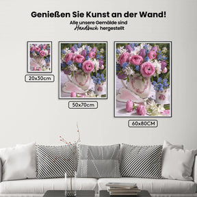 Malen nach Zahlen – Buntes Bouquet