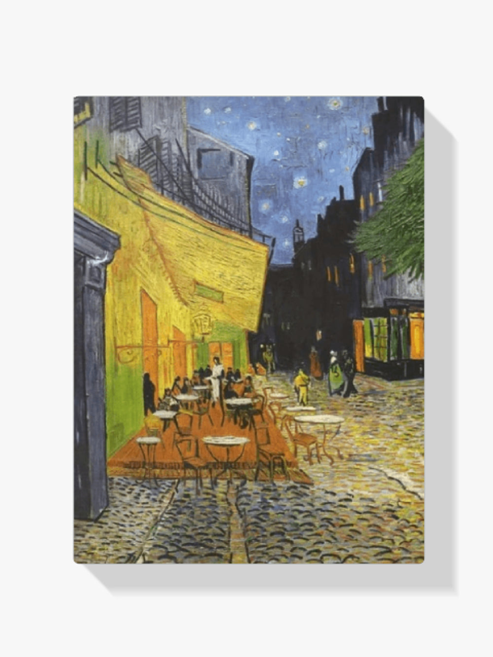 Malen nach Zahlen – Caféterrasse bei Nacht