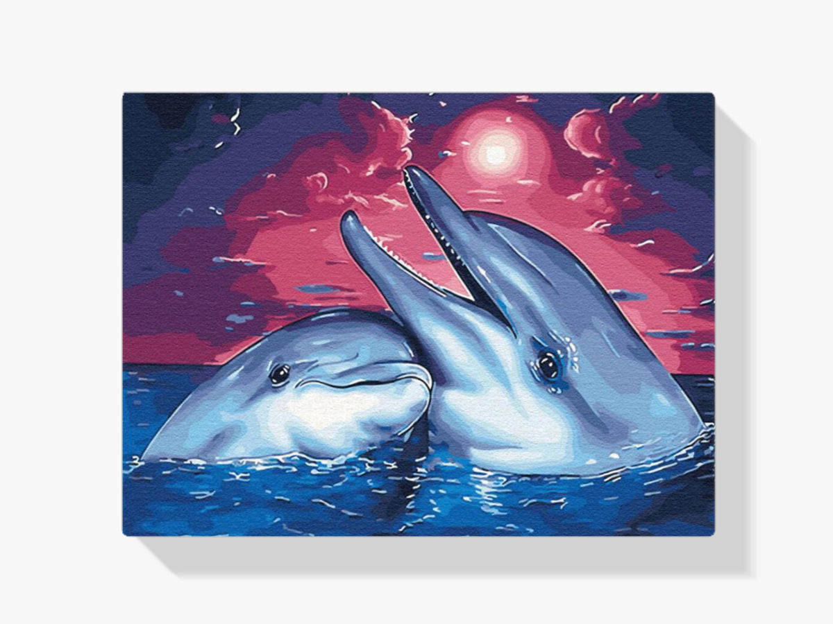 Malen nach Zahlen – Delphin Serenade