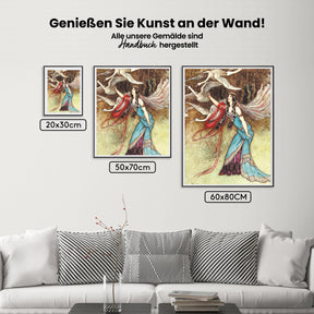 Malen nach Zahlen – Die sechs Schwäne