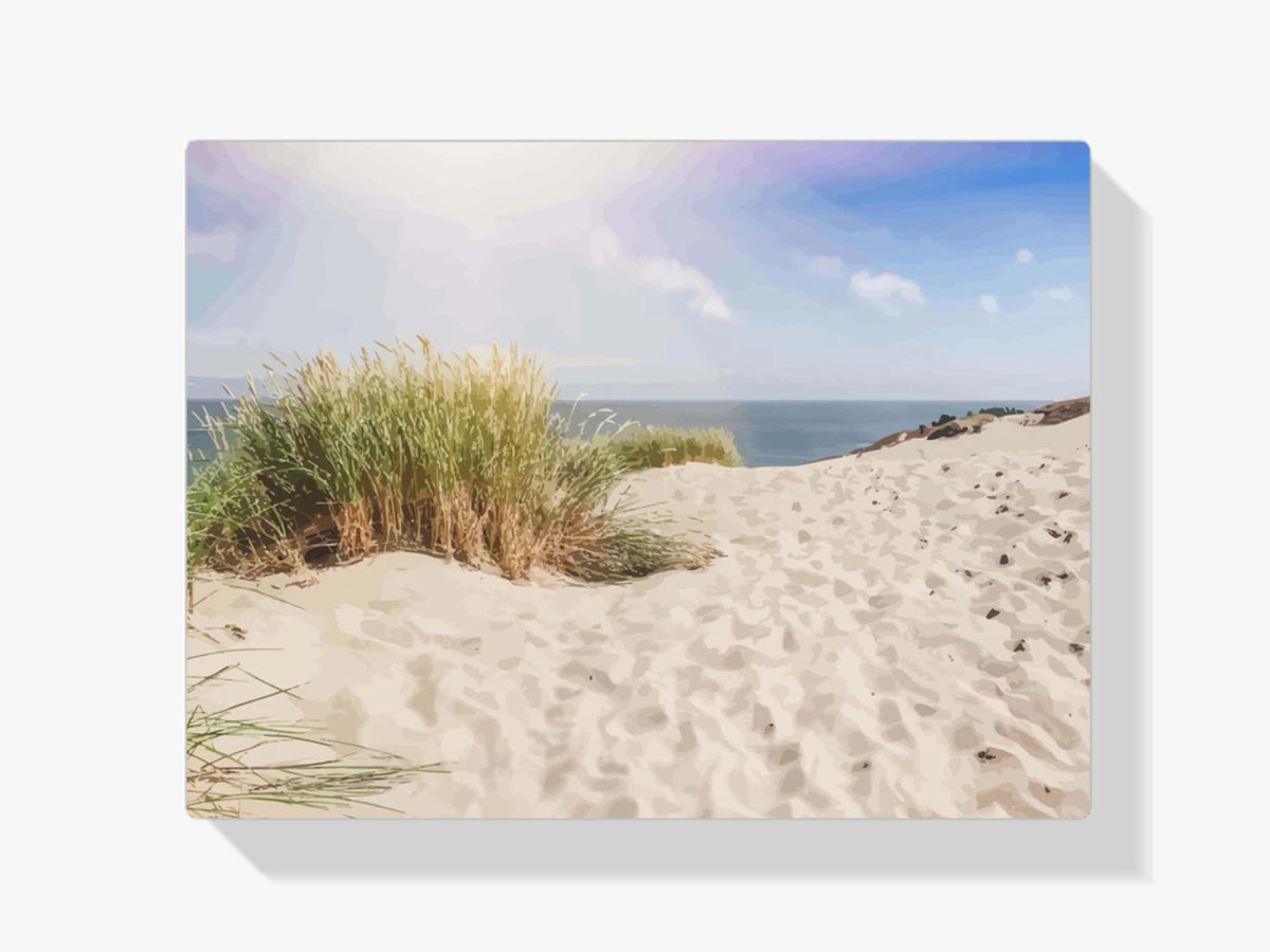 Malen nach Zahlen – Dünen am Sandstrand der Ostseeküste