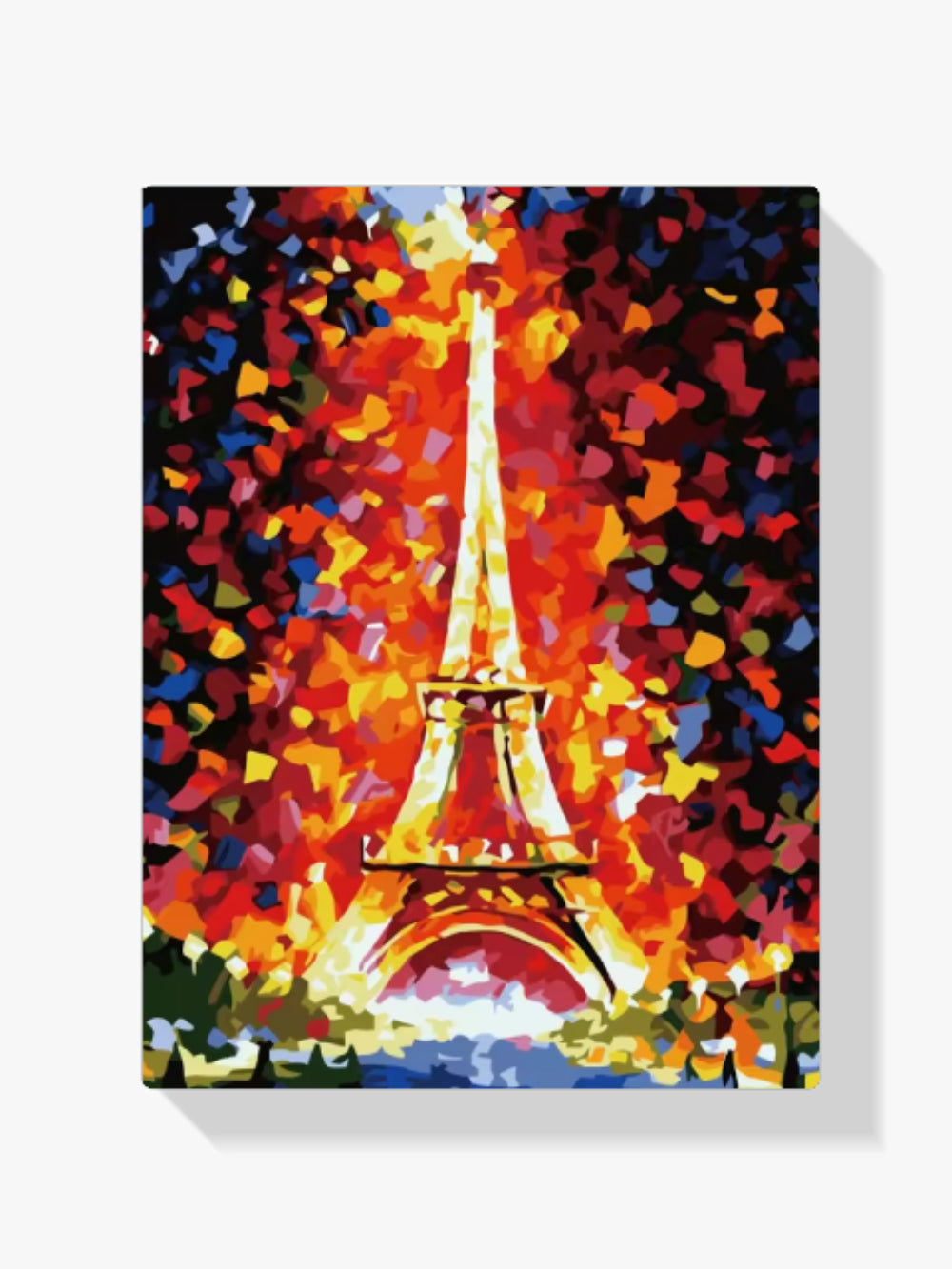 Malen nach Zahlen – Eiffelturm Pointillismus