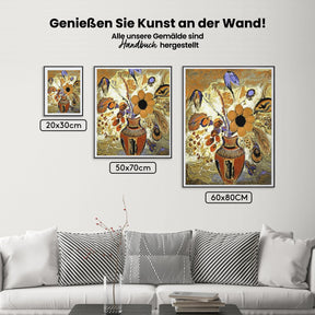 Malen nach Zahlen – Etruskische Vase mit Blumen