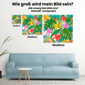 Malen nach Zahlen – Exotische Blätter 2