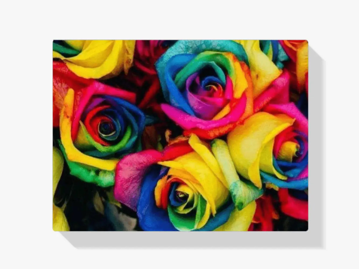 Malen nach Zahlen – Farbige Blumen