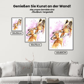 Malen nach Zahlen – Fuchs Mutterliebe