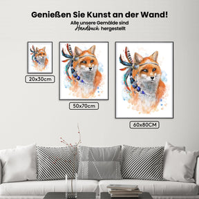 Malen nach Zahlen – Fuchs Traumfänger