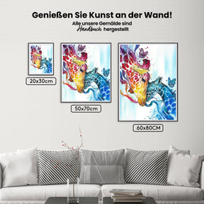 Malen nach Zahlen – Giraffe Mutterliebe