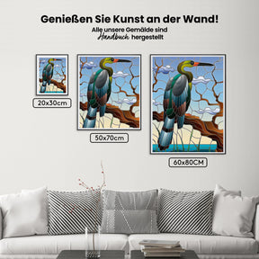 Malen nach Zahlen – Graureiher