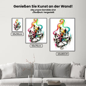 Malen nach Zahlen – Heulende Wölfe