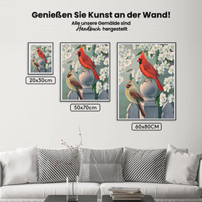 Malen nach Zahlen – Hinterhof Kardinal-Paar