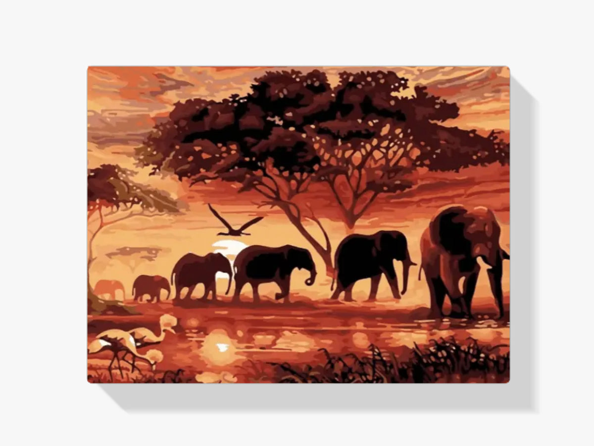 Malen nach Zahlen – Ja das ist Afrika!
