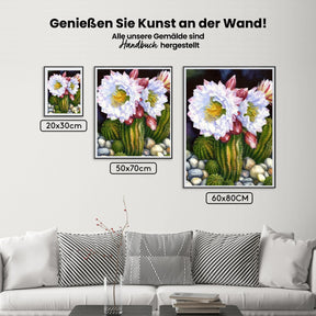 Malen nach Zahlen – Kaktusblüten