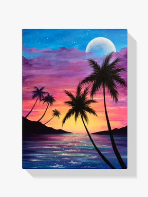 Malen nach Zahlen – Karibischer Sonnenuntergang