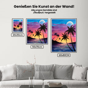 Malen nach Zahlen – Karibischer Sonnenuntergang