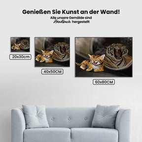 Malen nach Zahlen – Katze Tiger Farbe