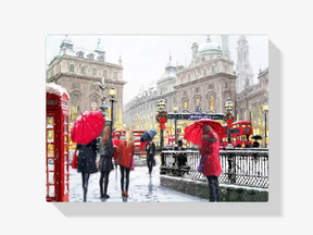 Malen nach Zahlen – London im Schnee