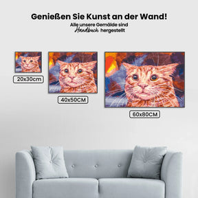 Malen nach Zahlen – Lustige Katze