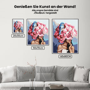 Malen nach Zahlen – Mädchen Flowerhead