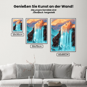 Malen nach Zahlen – Magischer Wasserfall