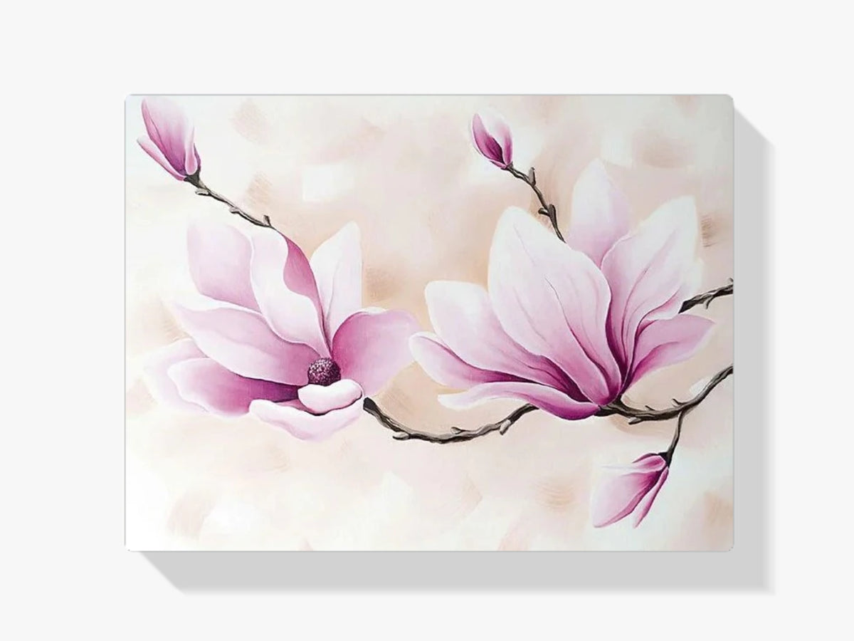 Malen nach Zahlen – Magnolienblüten