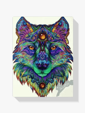 Malen nach Zahlen – Mandala Wolf
