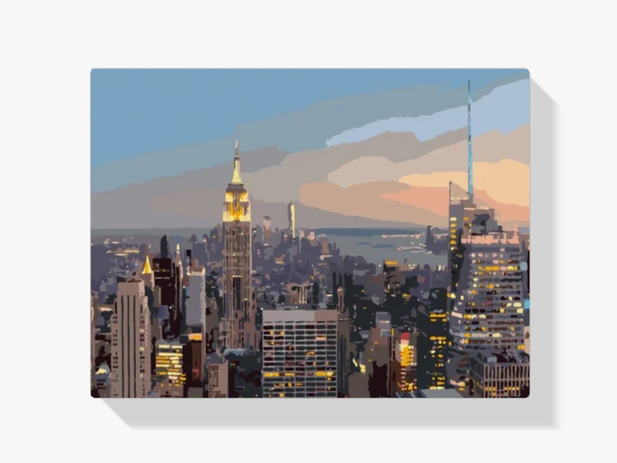 Malen nach Zahlen – Manhattan Skyline – New York