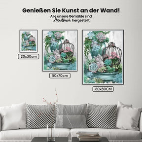 Malen nach Zahlen – Mehrere Blumen