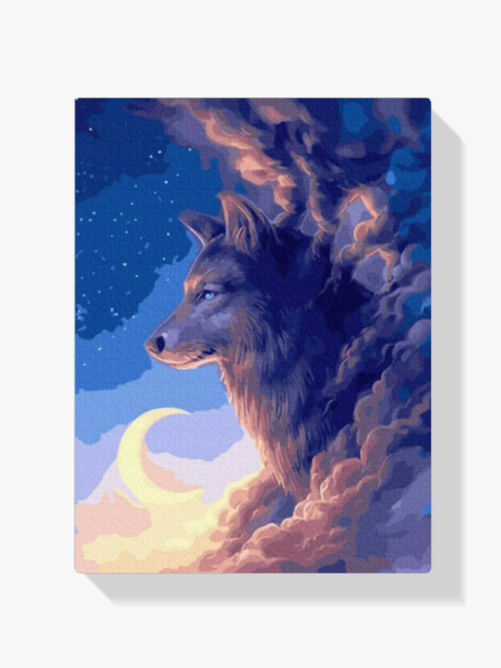 Malen nach Zahlen – Mitternachtswolf