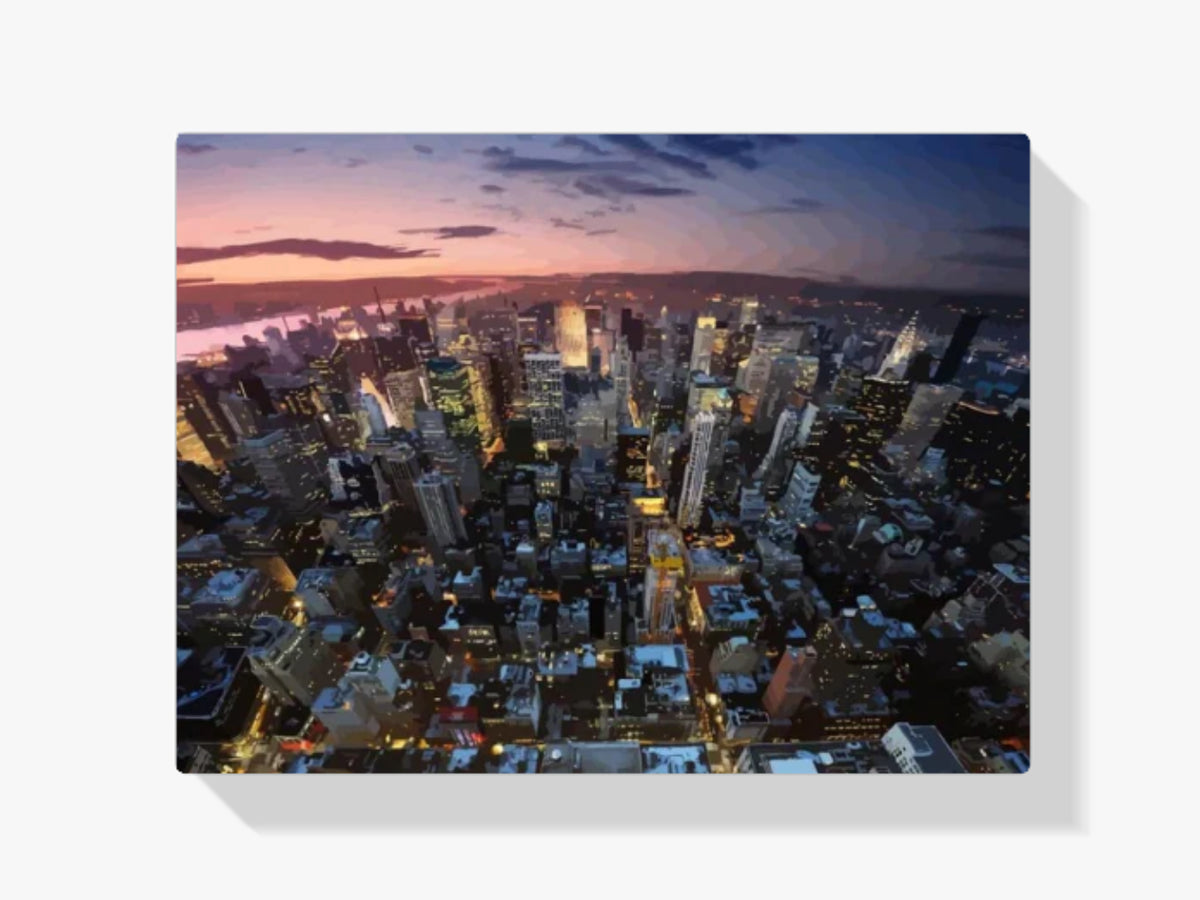 Malen nach Zahlen – New York City von oben