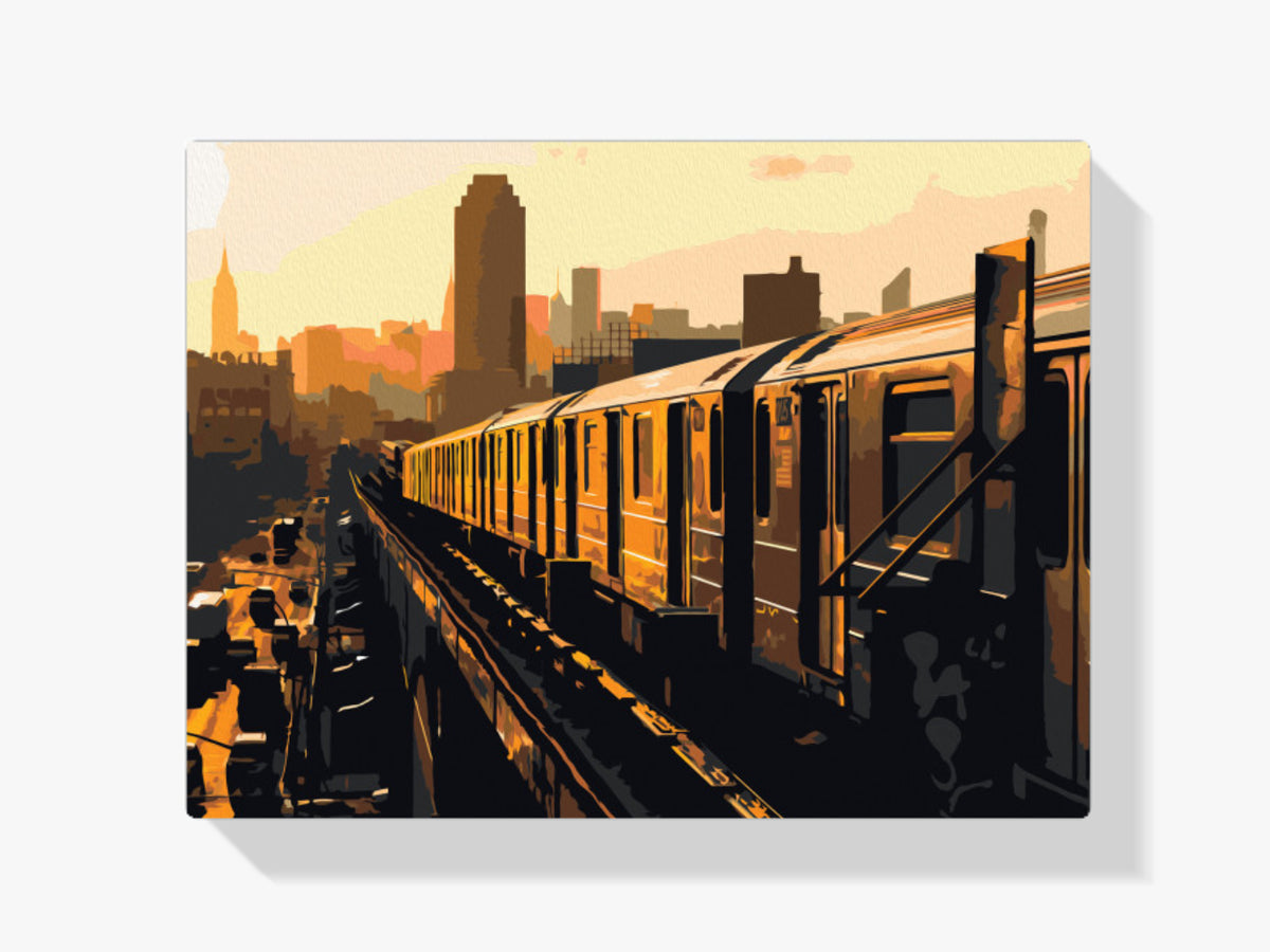 Malen nach Zahlen – New York Subway Zug