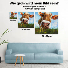 Malen nach Zahlen – Niedliche Kuh