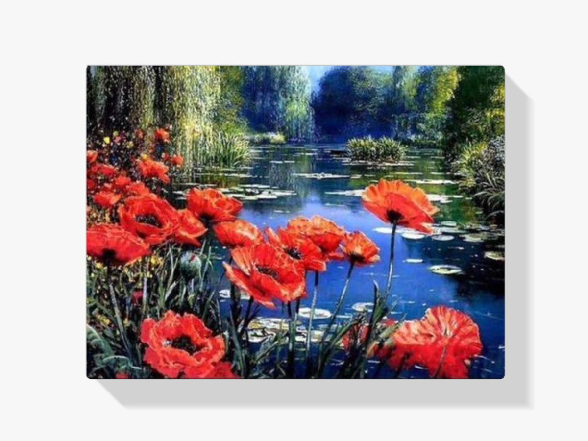 Malen nach Zahlen – Ode Blumen am See