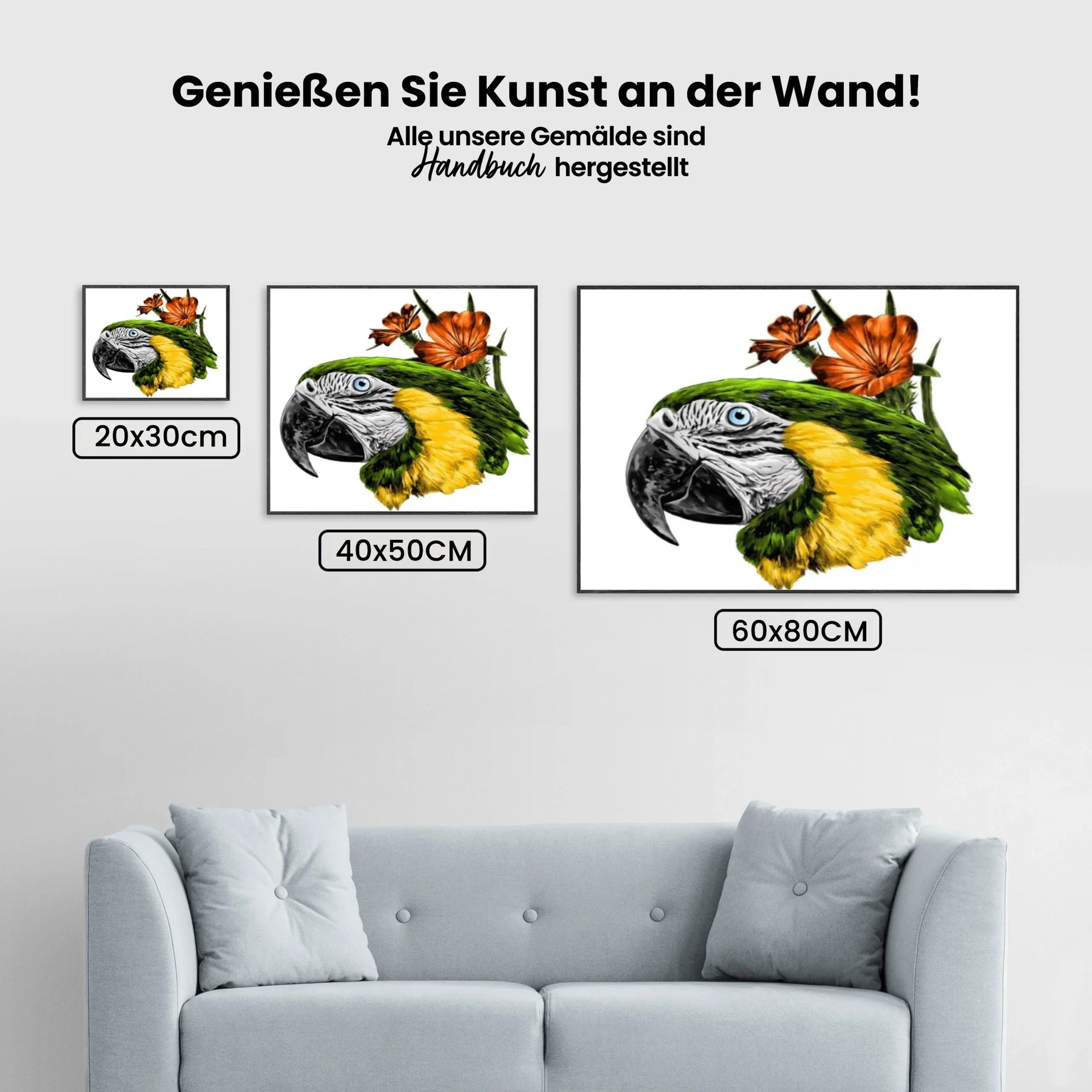 Malen nach Zahlen – Parrot Close